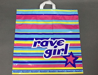 Пакет с петл.руч.60х50+11 (25/250) RAVE GIRL